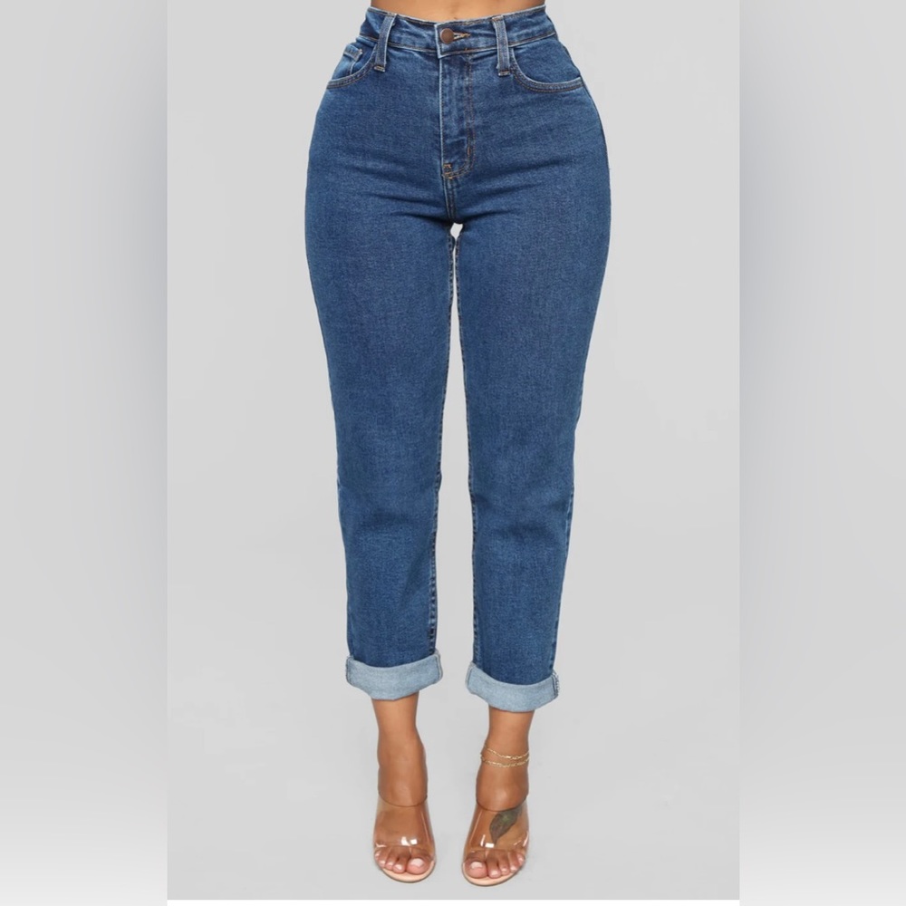 Fashion Nova | Got it from My Mama Jeans | dark wash | Size 13